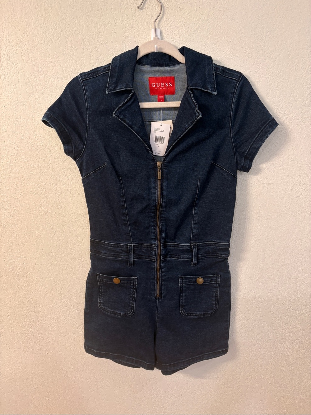 GUESS Denim Romper Small NWT